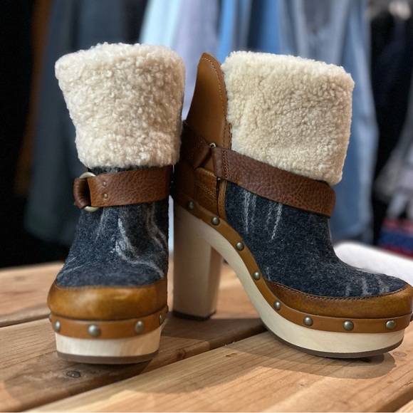 ANTHROPOLOGIE X WOOLRICH Artist Booties 7.5 - Picture 16 of 16